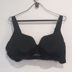 Cacique Lightly Lined Balconette Underwire Classic Black Women's Bra 54D